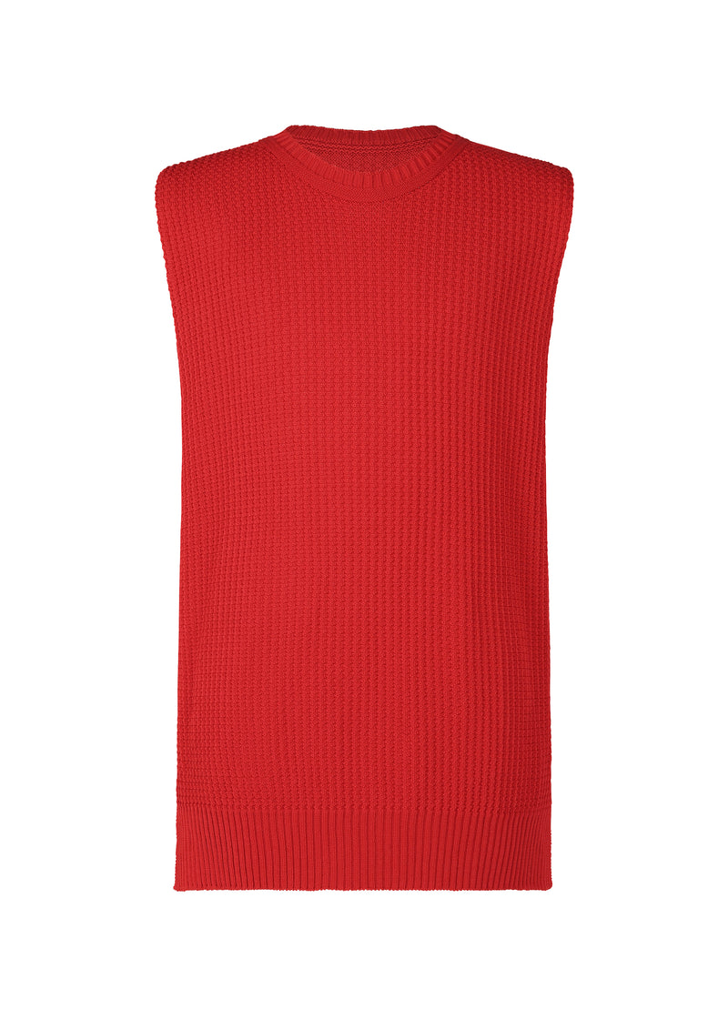 COMMON KNIT Vest Red