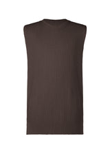 COMMON KNIT Vest Brown