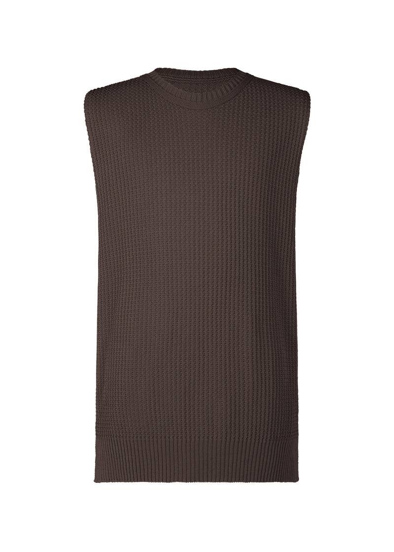 COMMON KNIT Vest Brown