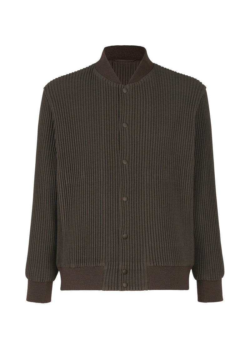 KERSEY PLEATS Jacket Brown