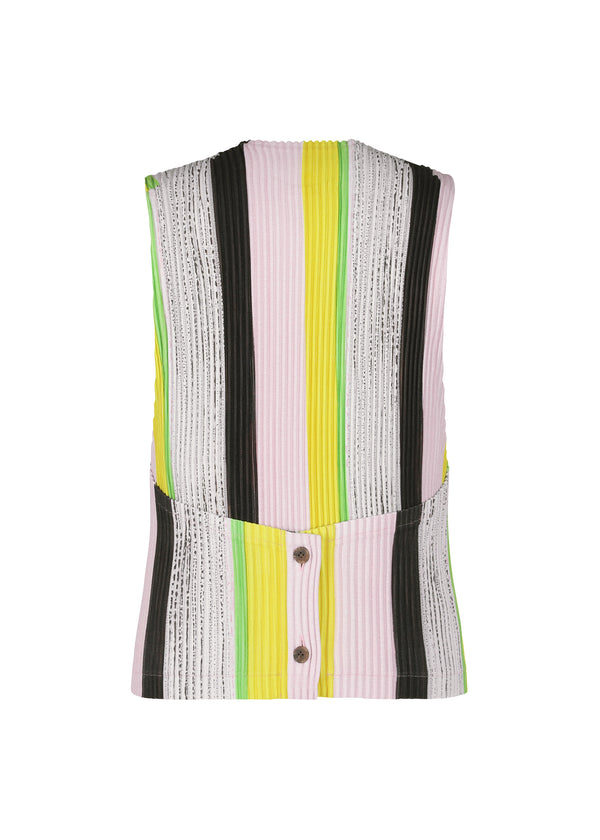 RB_STRIPES 1 Vest Black x Pink