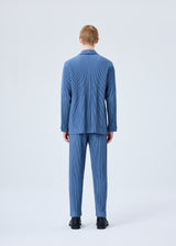 TAILORED PLEATS 1 Jacket Blue Grey