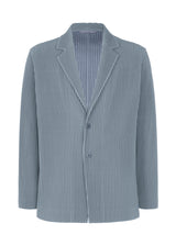 TAILORED PLEATS 1 Jacket Blue Grey