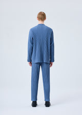 TAILORED PLEATS 1 Jacket Blue Grey