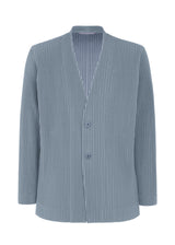 TAILORED PLEATS 1 Jacket Blue Grey