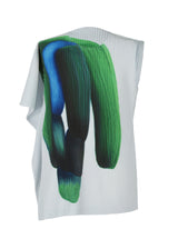 RB_DRAWING PLEATS Top Green x Blue