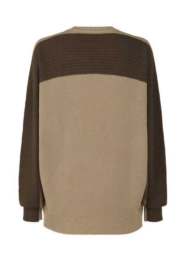 DRAWING KNIT Top Beige