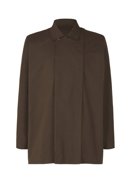 オムプリッセイッセイミヤケ　FRESHEN　シャツ　サイズ2 ブラウン FRESHEN Shirt Brown – ISSEY MIYAKE EU