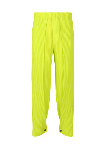 PLEATS BOTTOMS 1 Trousers Lime Yellow – ISSEY MIYAKE EU