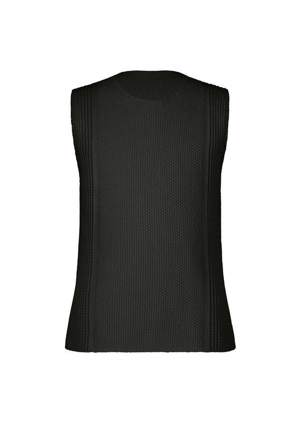 RUSTIC KNIT Vest Black