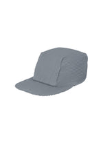 A product shot of the HOMME PLISSÉ ISSEY MIYAKE PLEATS CAP hat in slate blue (71).