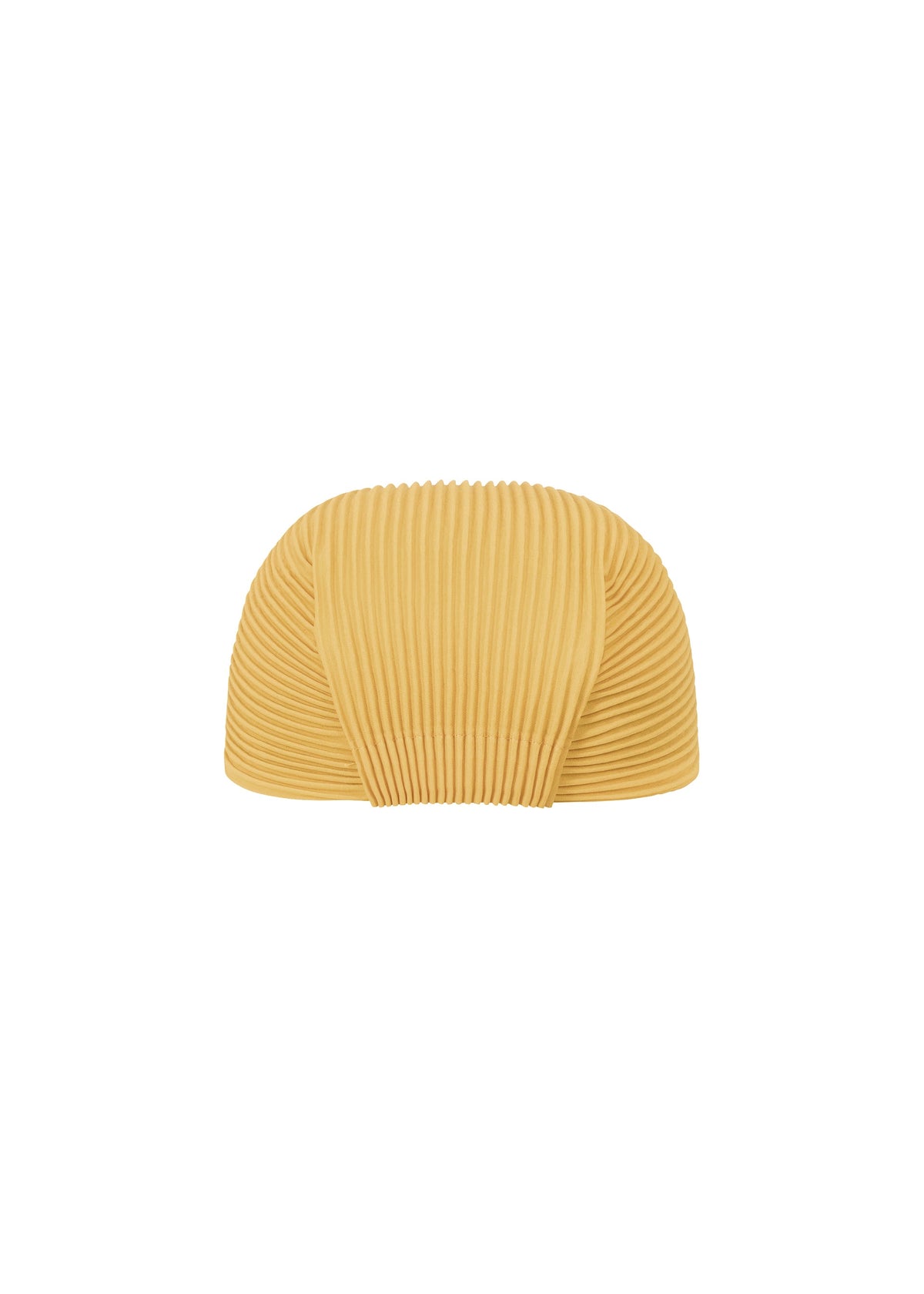 A detail shot of the HOMME PLISSÉ ISSEY MIYAKE PLEATS CAP hat.