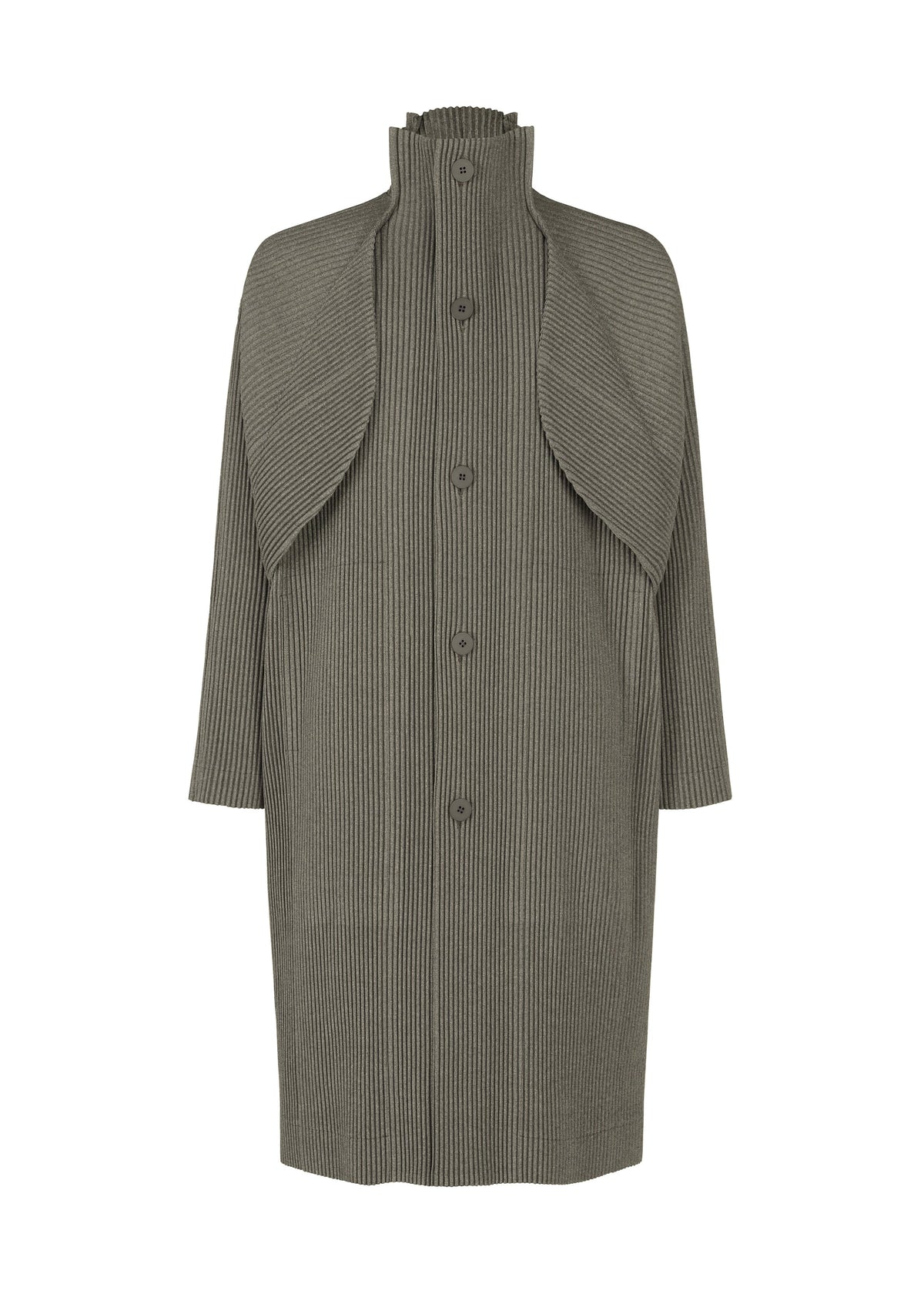 A product shot of the Homme Plisse Issey Miyake WOOL LIKE LIGHT coat in .