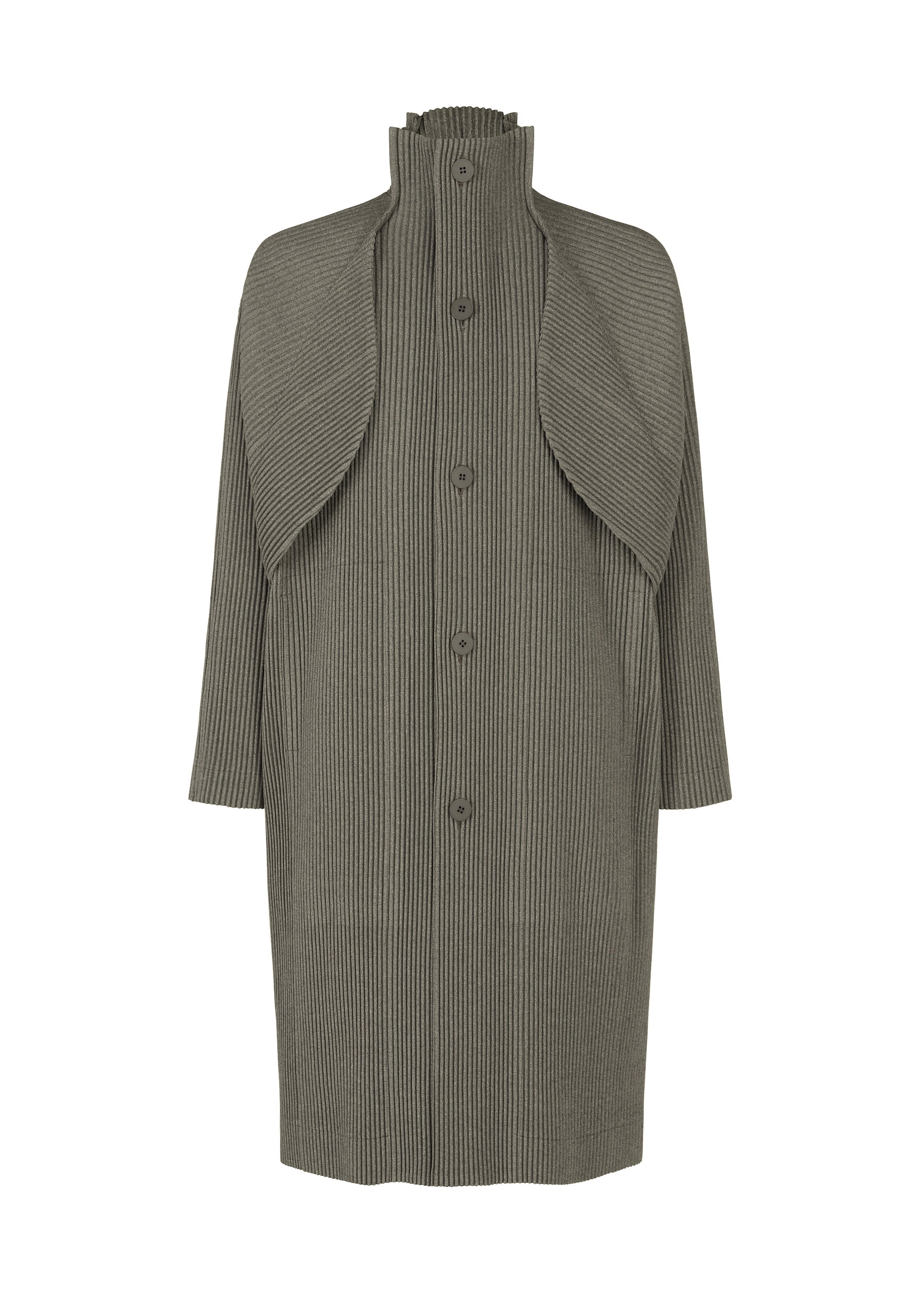 A product shot of the Homme Plisse Issey Miyake WOOL LIKE LIGHT coat in .