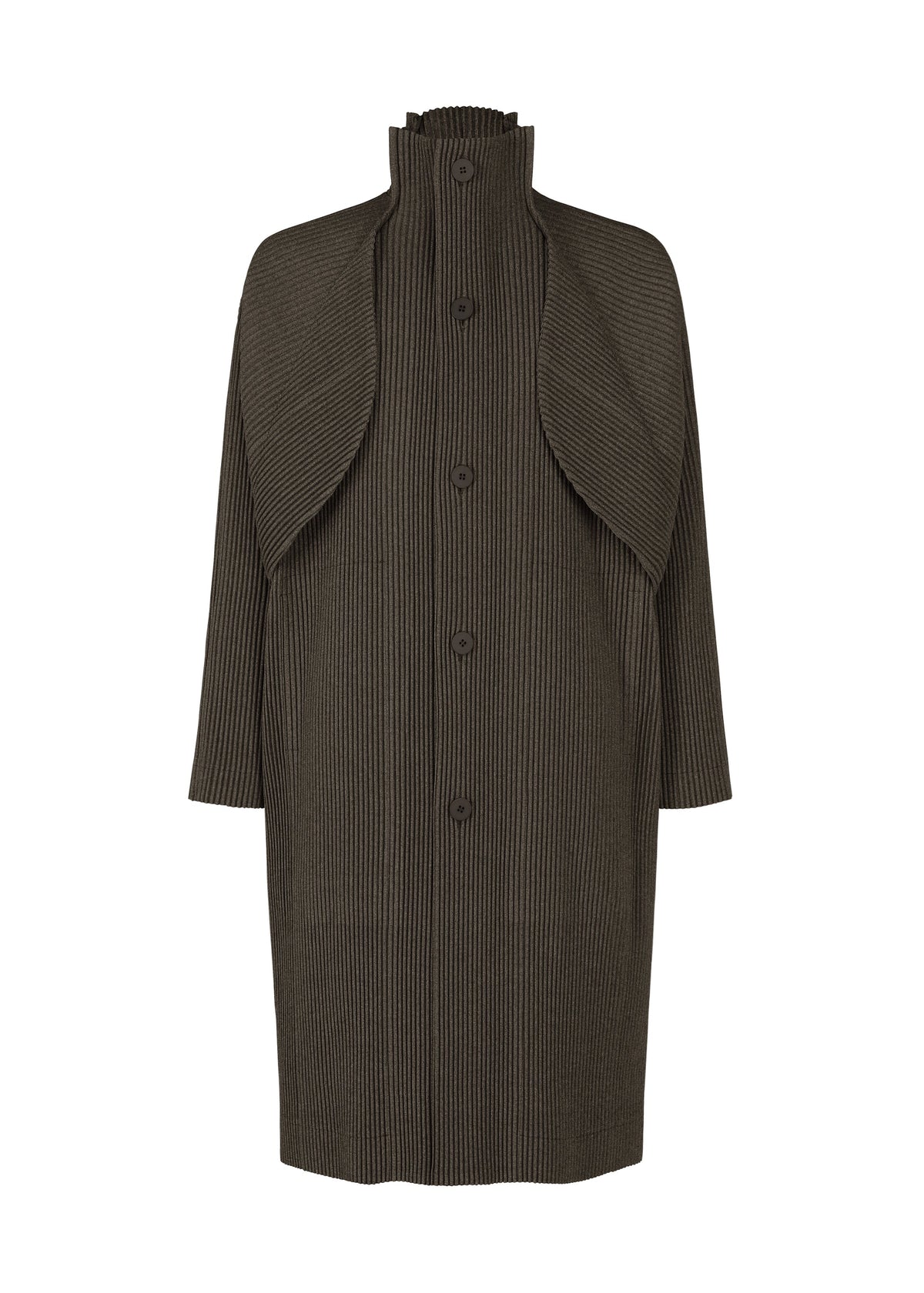 A product shot of the Homme Plisse Issey Miyake WOOL LIKE LIGHT coat in .