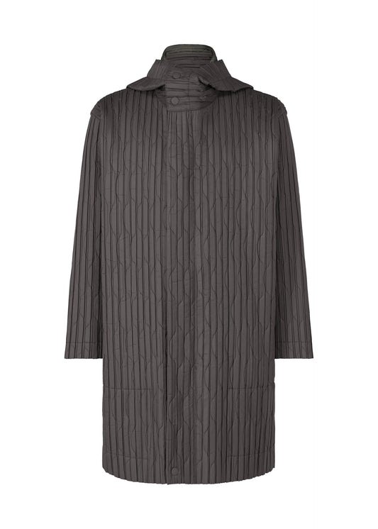 A product shot of the Homme Plisse Issey Miyake PADDED PLEATS coat in .