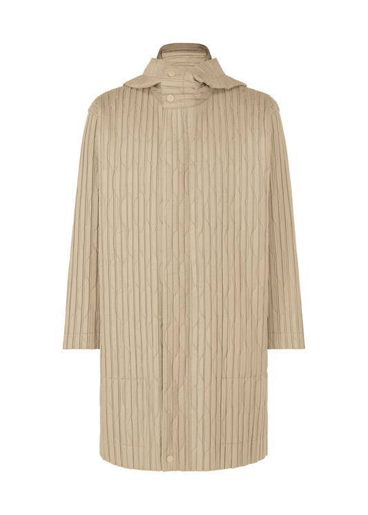 A product shot of the Homme Plisse Issey Miyake PADDED PLEATS coat in .