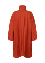 A detail shot of the Homme Plisse Issey Miyake EDGE COAT coat.