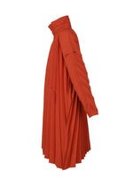 A detail shot of the Homme Plisse Issey Miyake EDGE COAT coat.