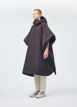 A model wears the Homme Plisse Issey Miyake DUVET COAT coat.