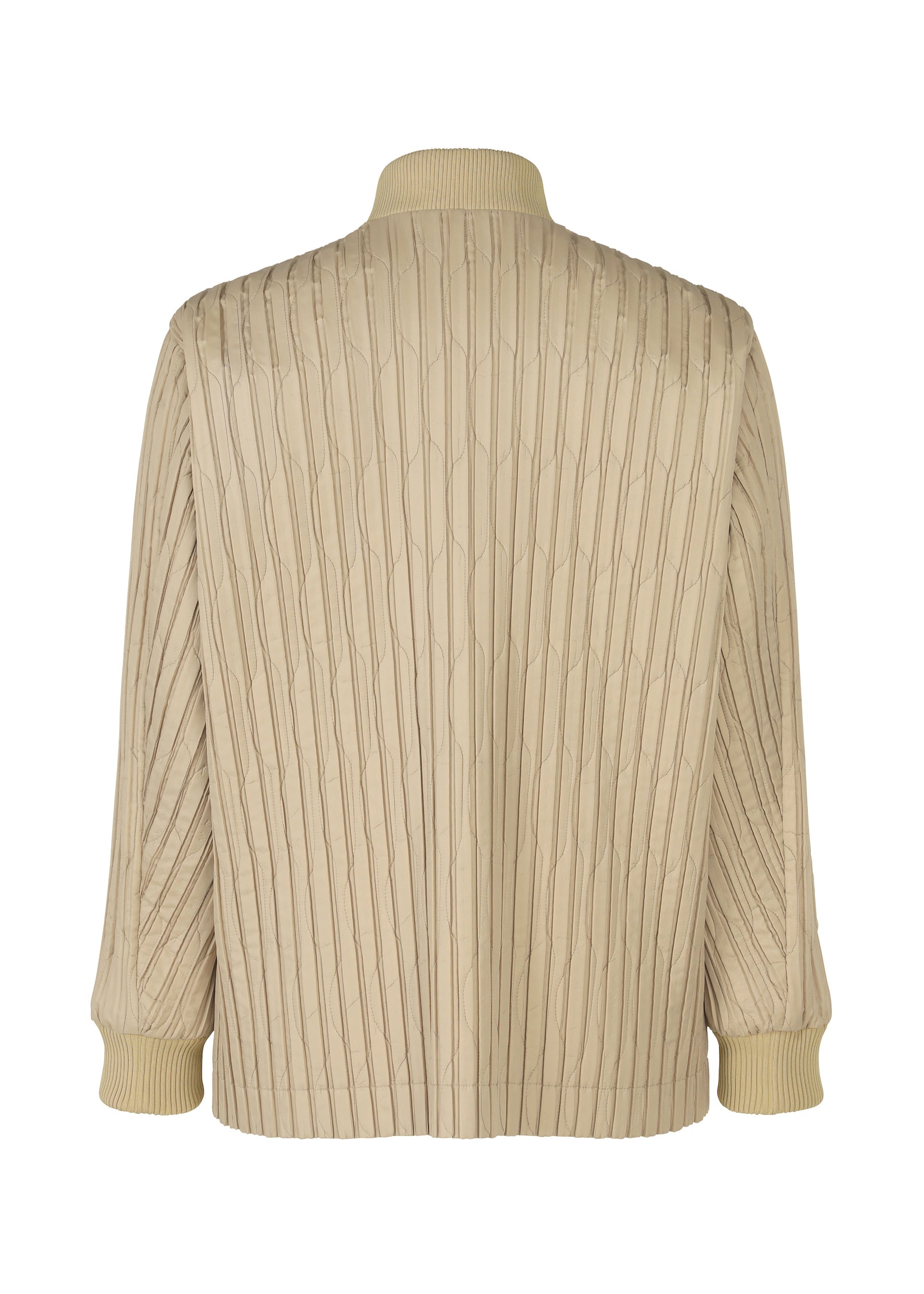 A detail shot of the Homme Plisse Issey Miyake PADDED PLEATS prêt à porter.