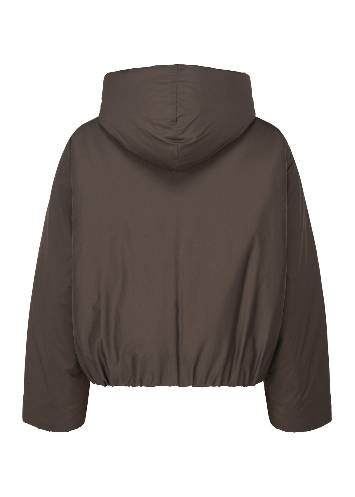 A detail shot of the Homme Plisse Issey Miyake DUVET COAT blouson.