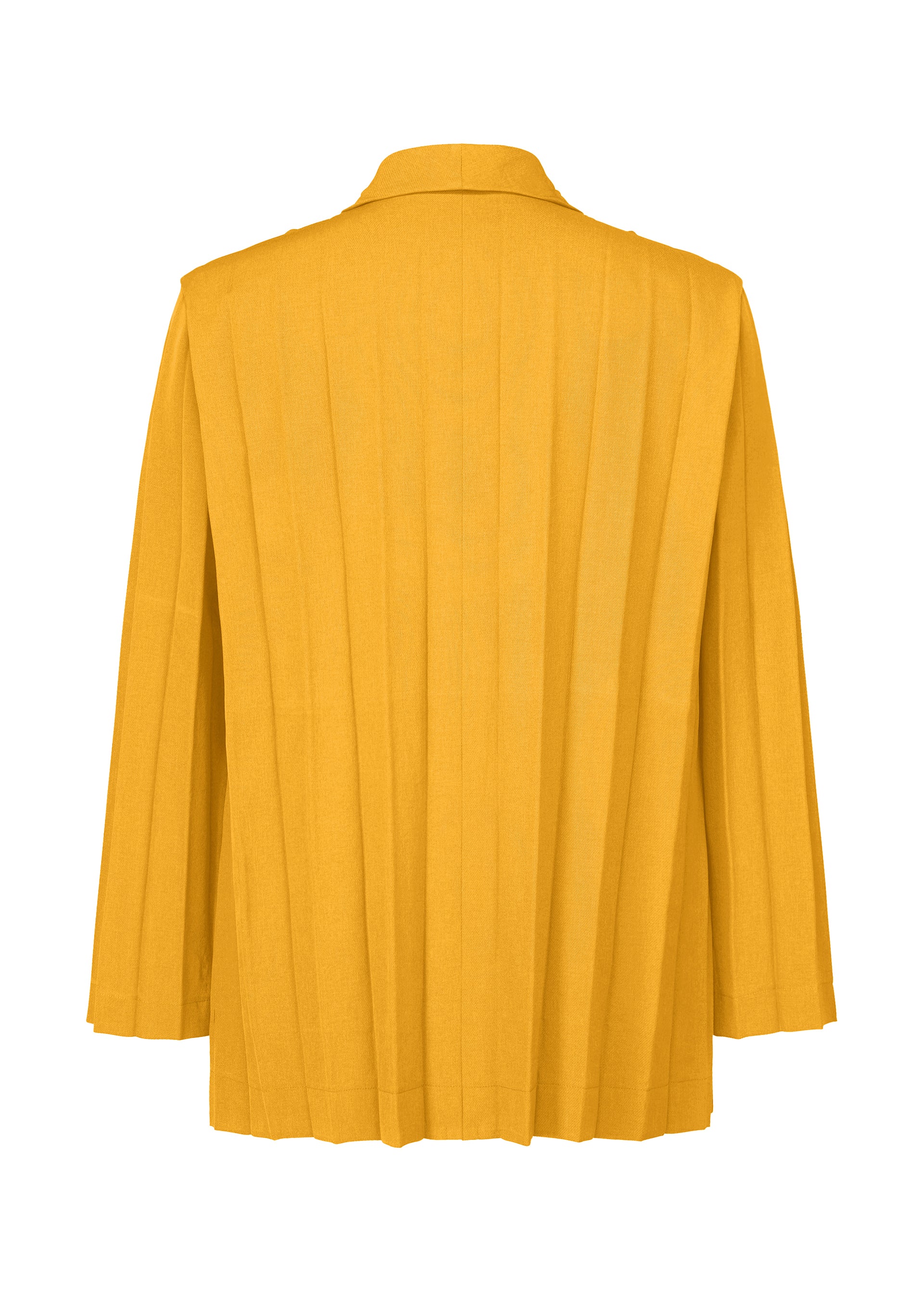 A detail shot of the HOMME PLISSÉ ISSEY MIYAKE EDGE ENSEMBLE jacket.