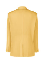 A detail shot of the Homme Plisse Issey Miyake KERSEY PLEATS jacket.