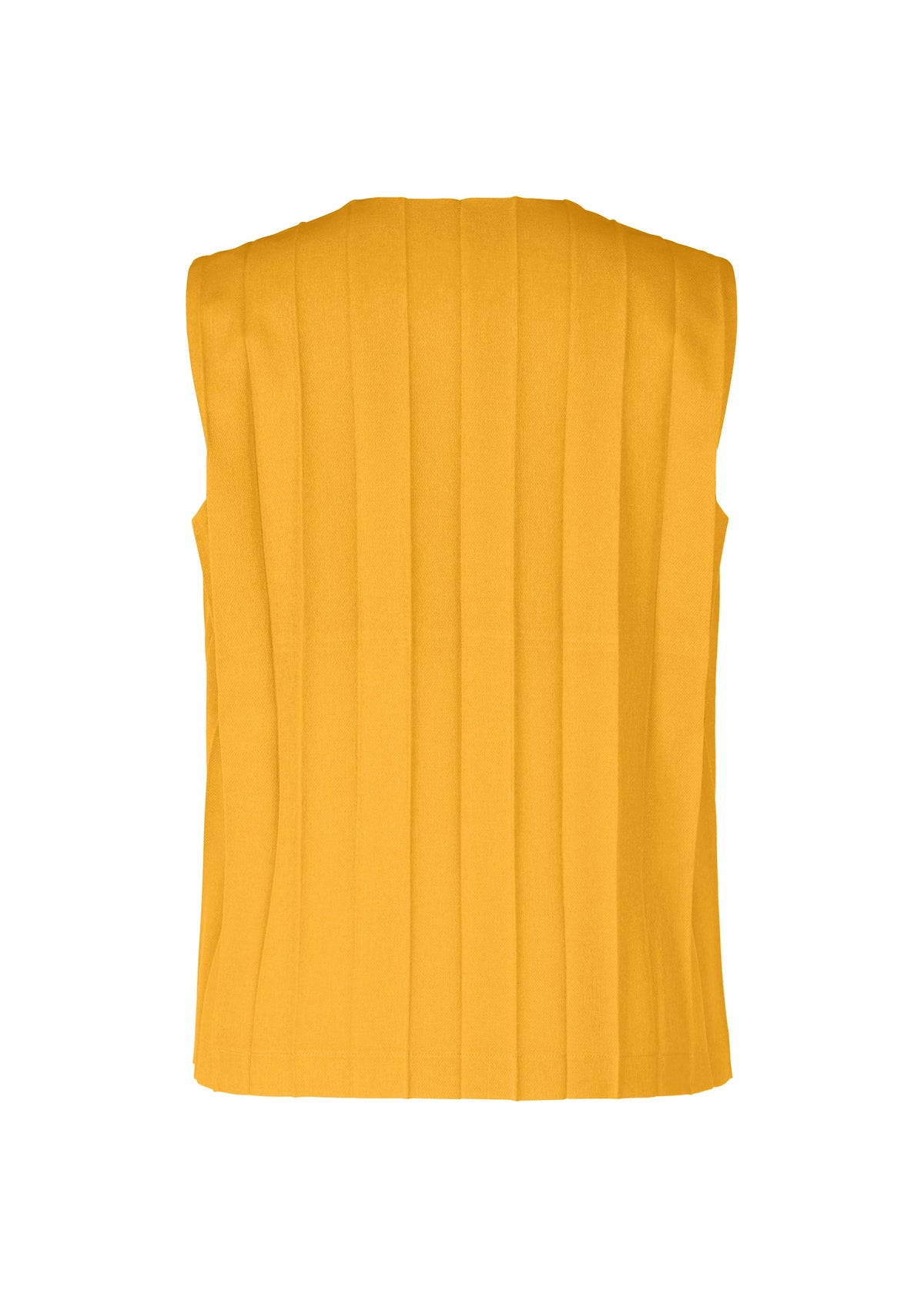 A detail shot of the Homme Plisse Issey Miyake EDGE ENSEMBLE vest.