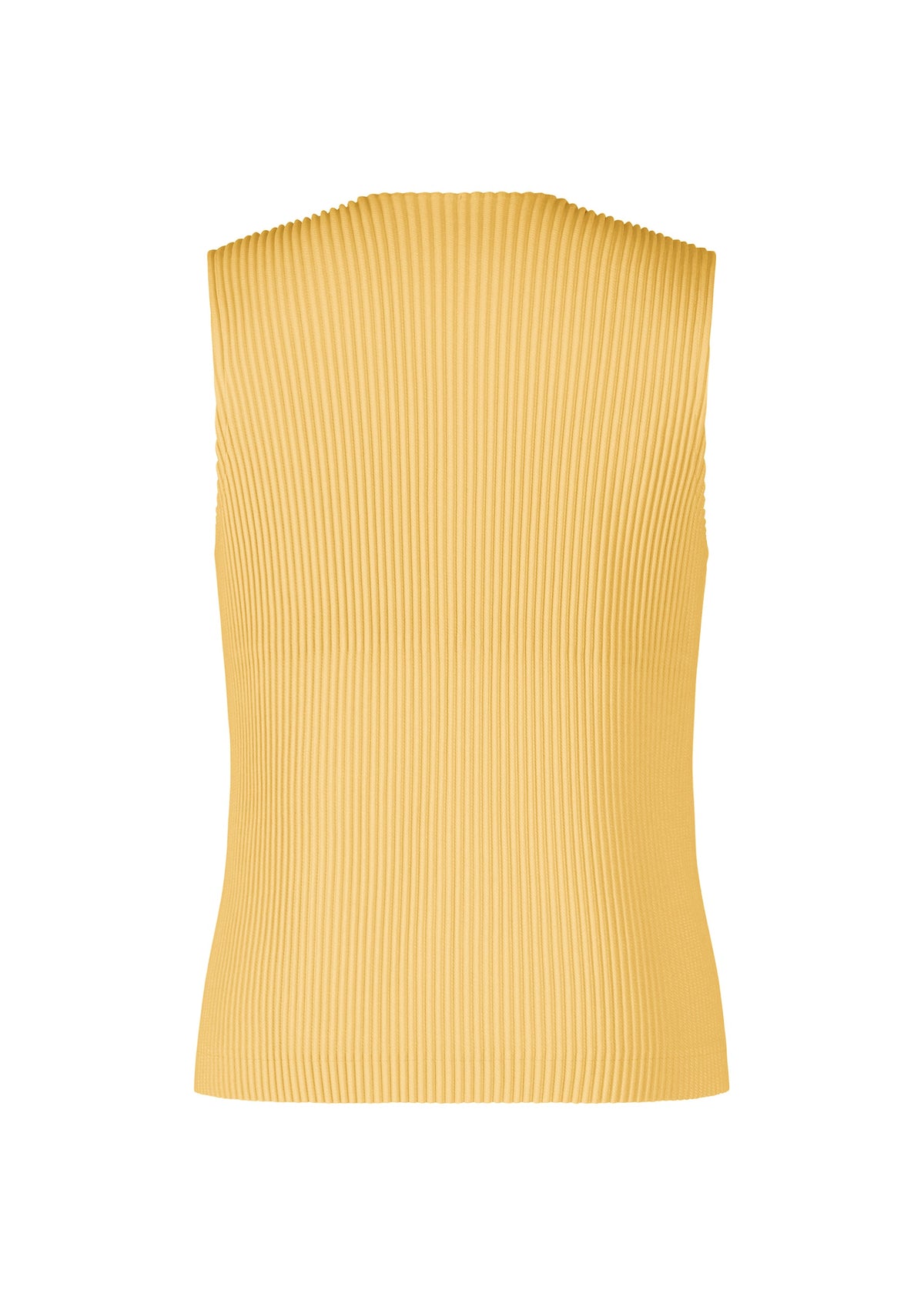 A detail shot of the Homme Plisse Issey Miyake KERSEY PLEATS vest.