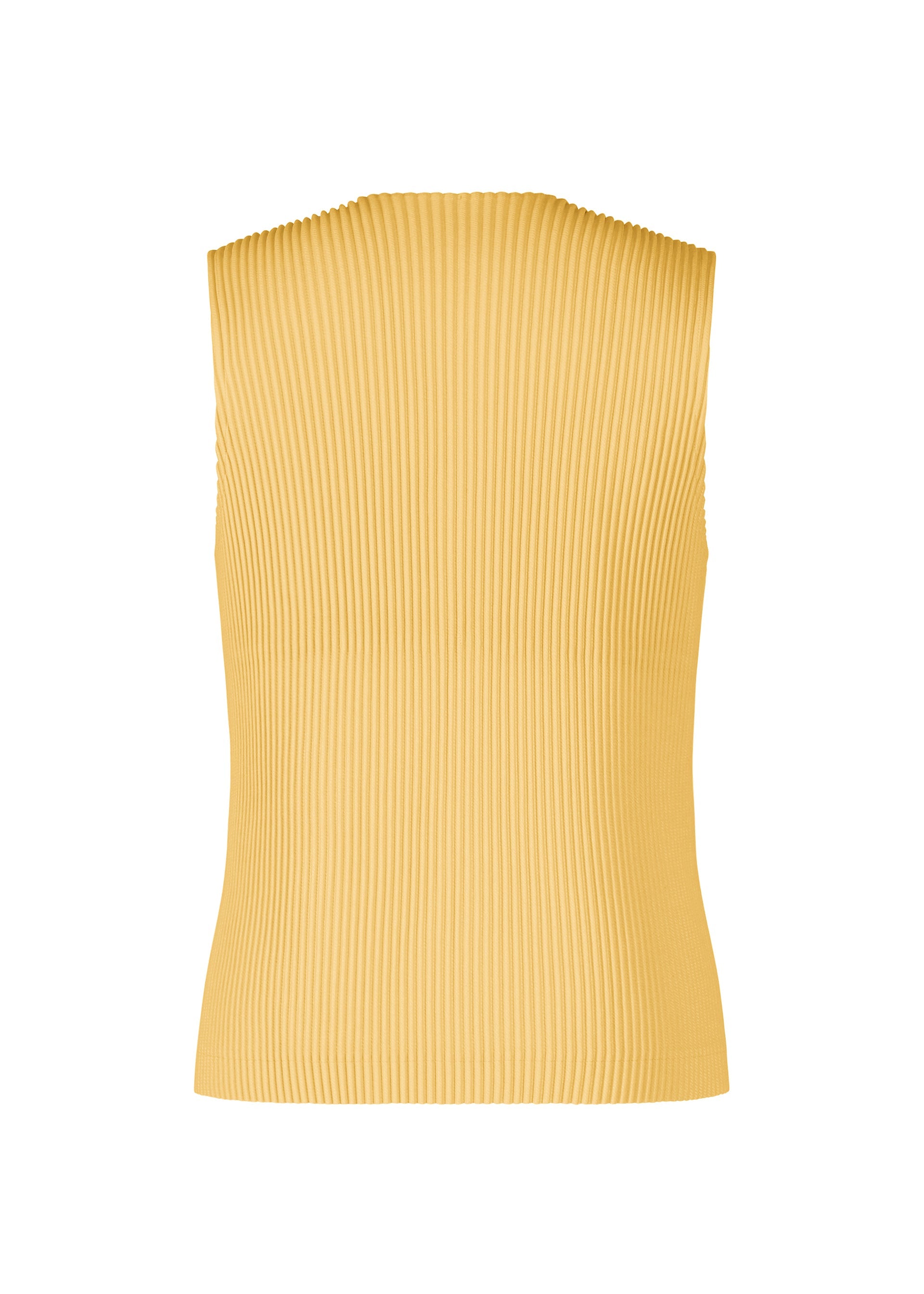 A detail shot of the Homme Plisse Issey Miyake KERSEY PLEATS vest.