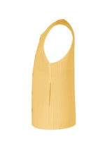 A detail shot of the Homme Plisse Issey Miyake KERSEY PLEATS vest.