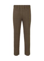 A detail shot of the Homme Plisse Issey Miyake WOOL LIKE LIGHT trousers.