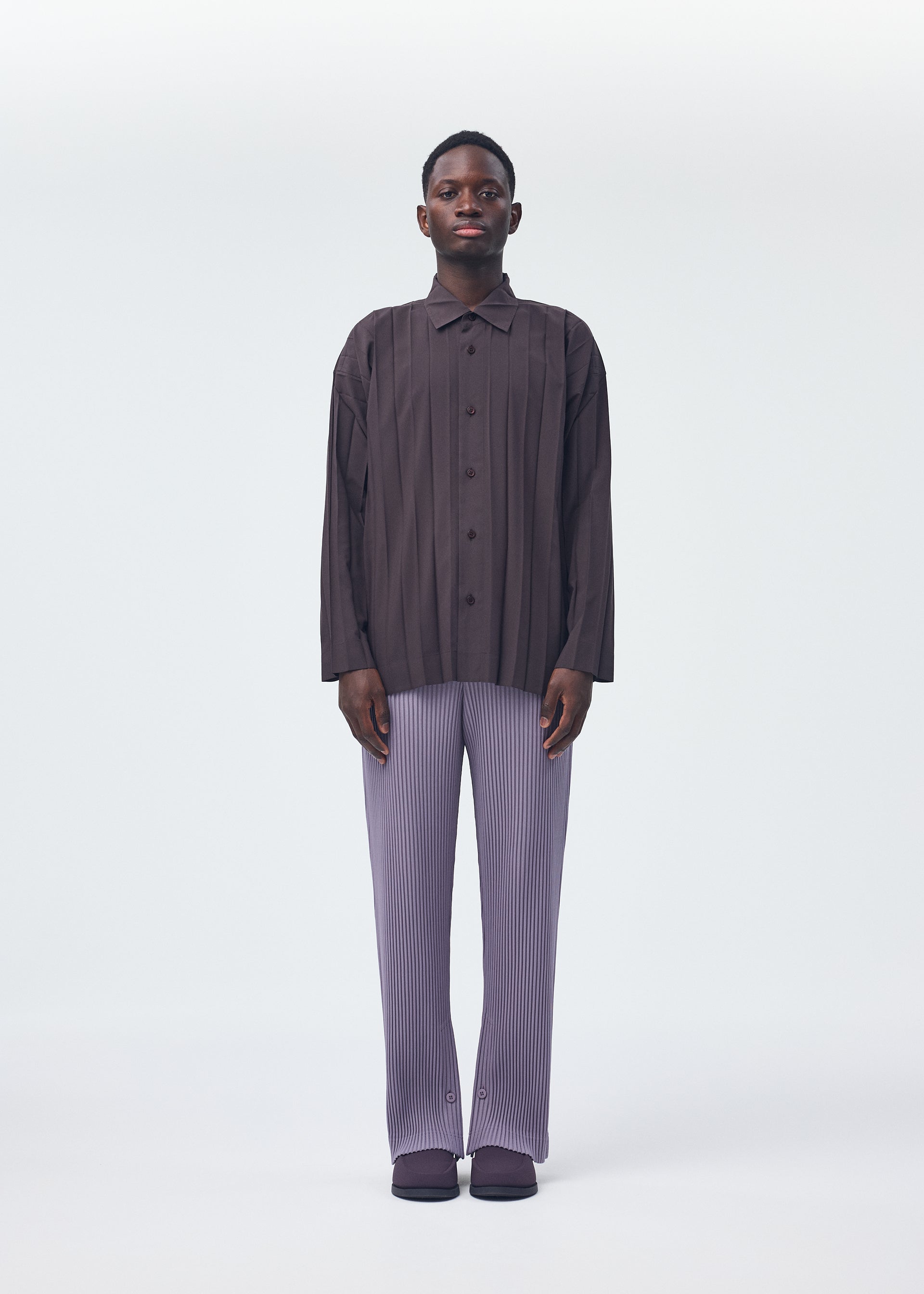 EDGE SHIRT Shirt Brown ISSEY MIYAKE EU EDGE SHIRT Shirt Brown ISSEY MIYAKE EU