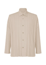 A product shot of the HOMME PLISSÉ ISSEY MIYAKE EDGE SHIRT shirt in grey (12).