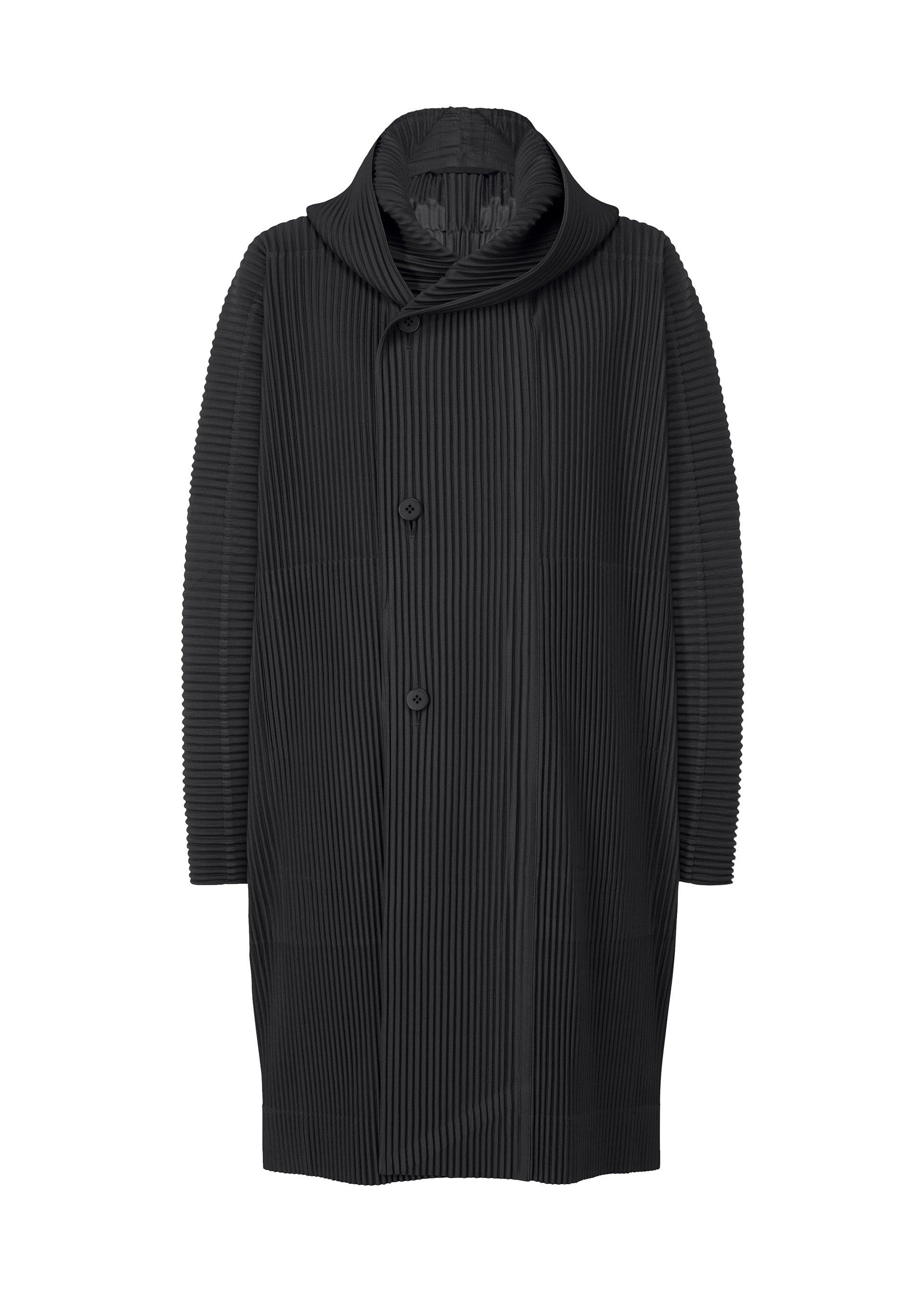 A product shot of the Homme Plisse Issey Miyake MONTHLY COLORS : DECEMBER coat in .