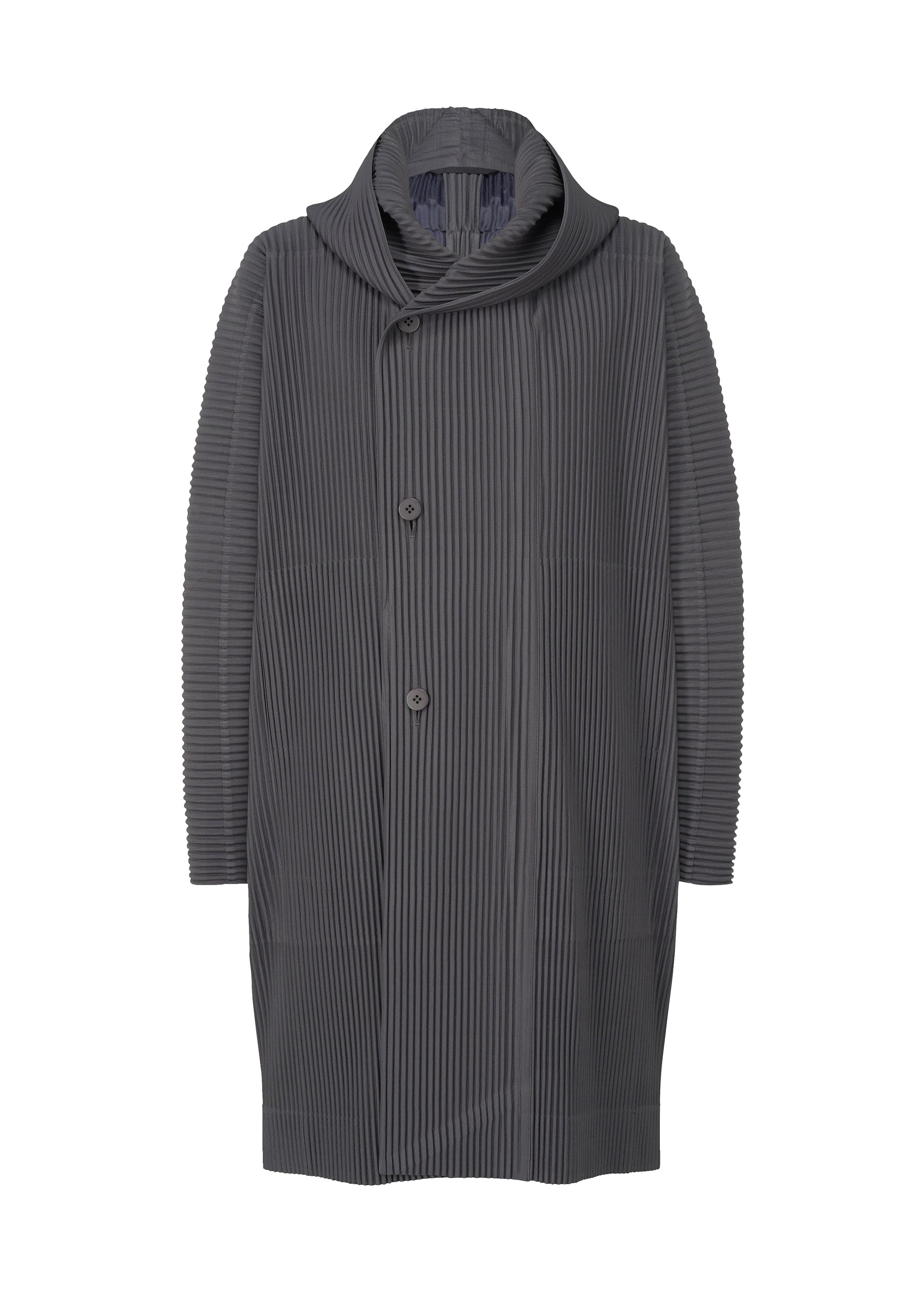 A product shot of the Homme Plisse Issey Miyake MONTHLY COLORS : DECEMBER coat in .
