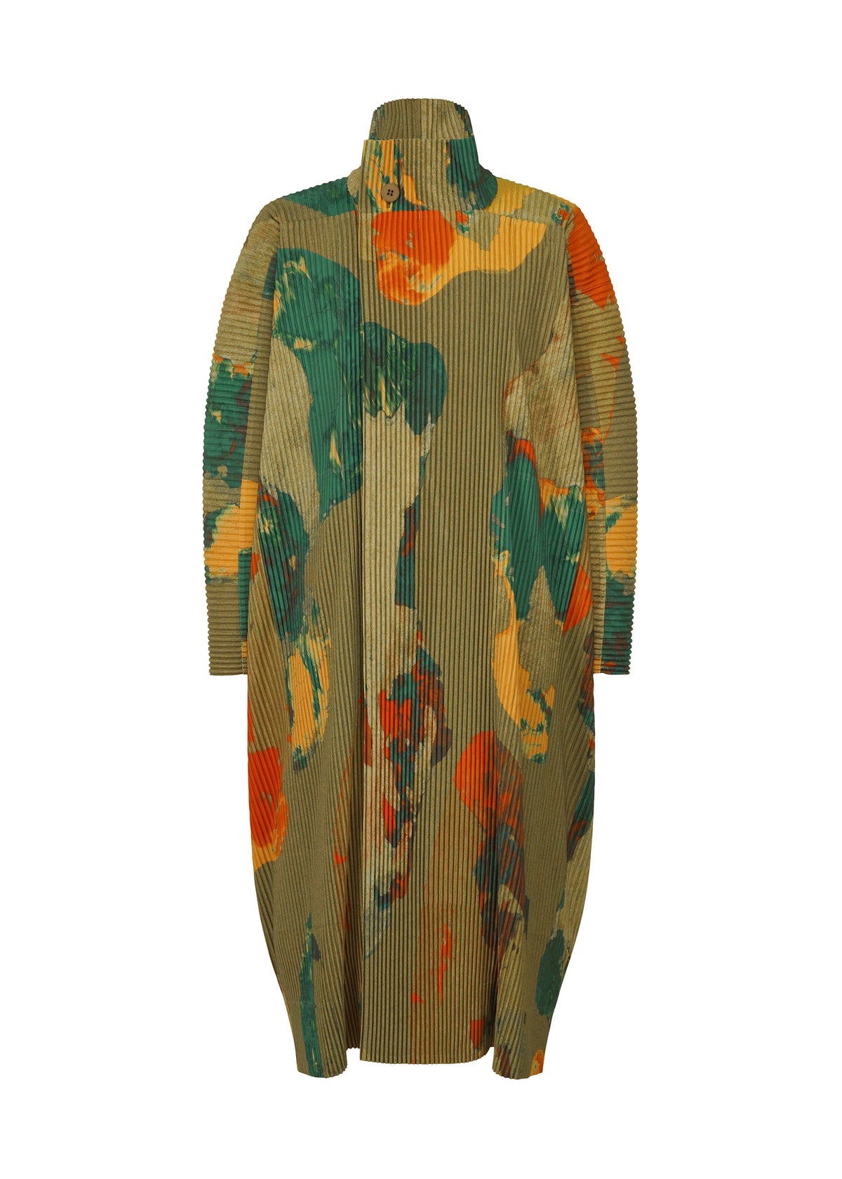A product shot of the Homme Plisse Issey Miyake PAINTED STONE coat in .