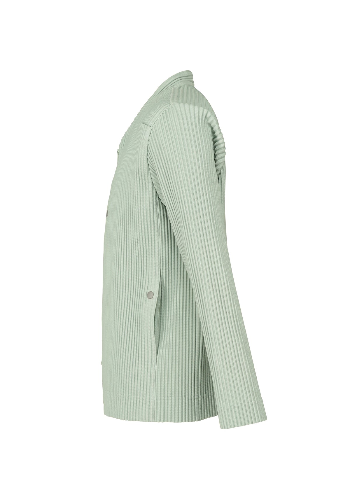 A detail shot of the Homme Plisse Issey Miyake QUARRY blouson.