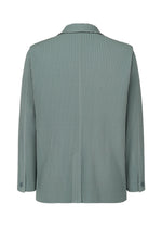 A detail shot of the Homme Plisse Issey Miyake TAILORED PLEATS 1 jacket.