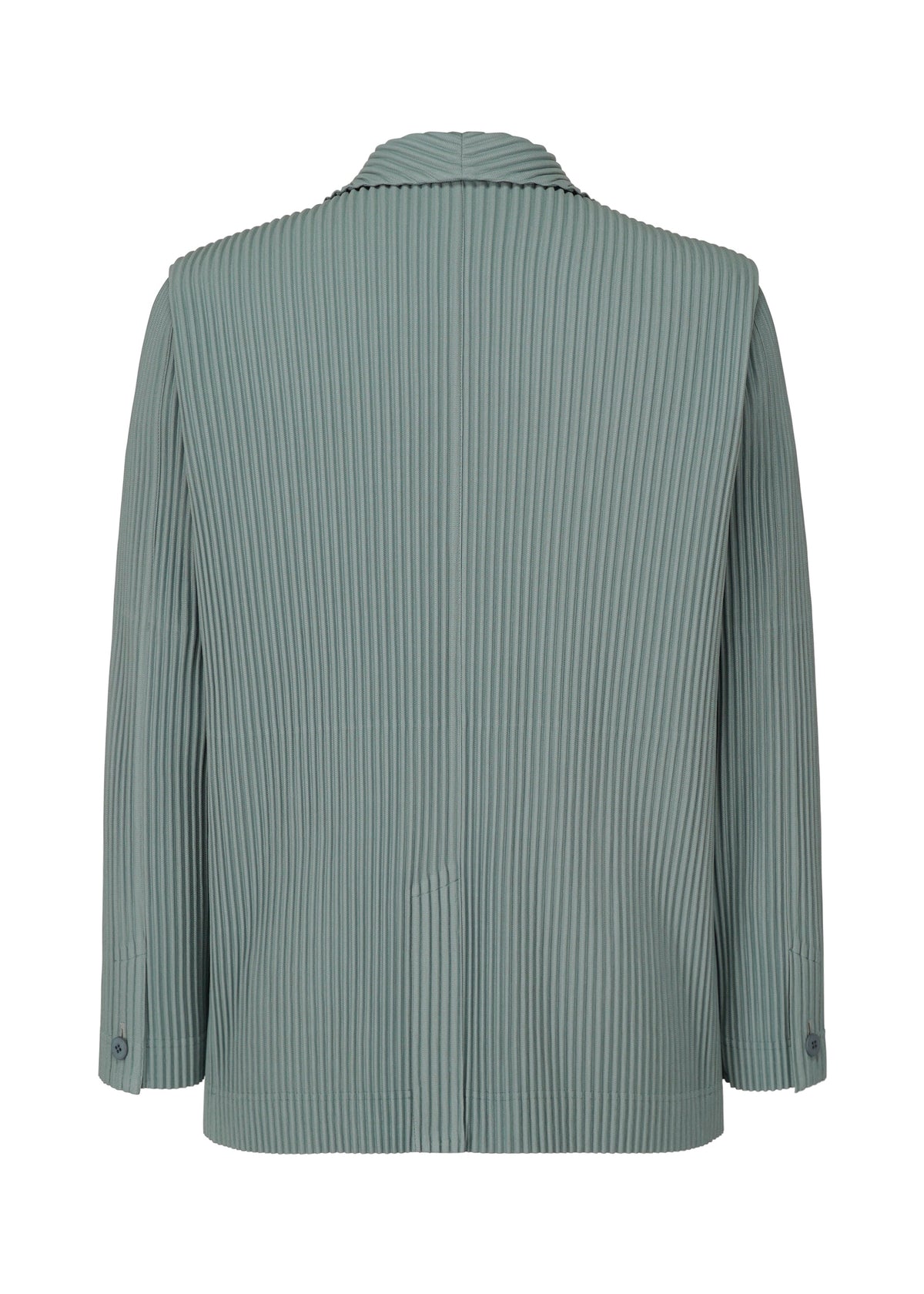 A detail shot of the Homme Plisse Issey Miyake TAILORED PLEATS 1 jacket.