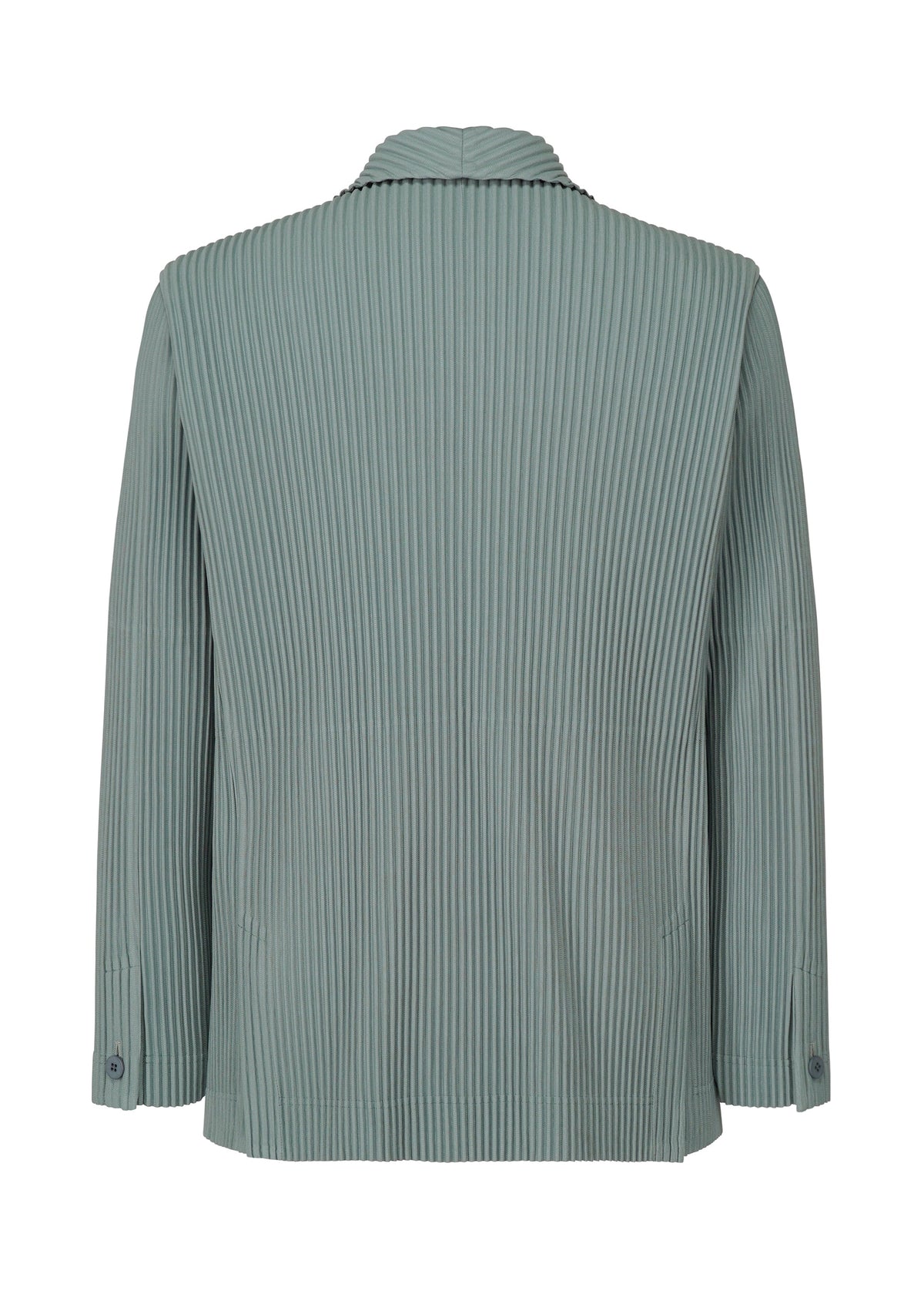 A detail shot of the Homme Plisse Issey Miyake TAILORED PLEATS 1 jacket.