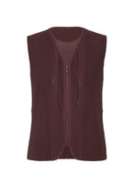 A product shot of the Homme Plisse Issey Miyake QUARRY vest in .
