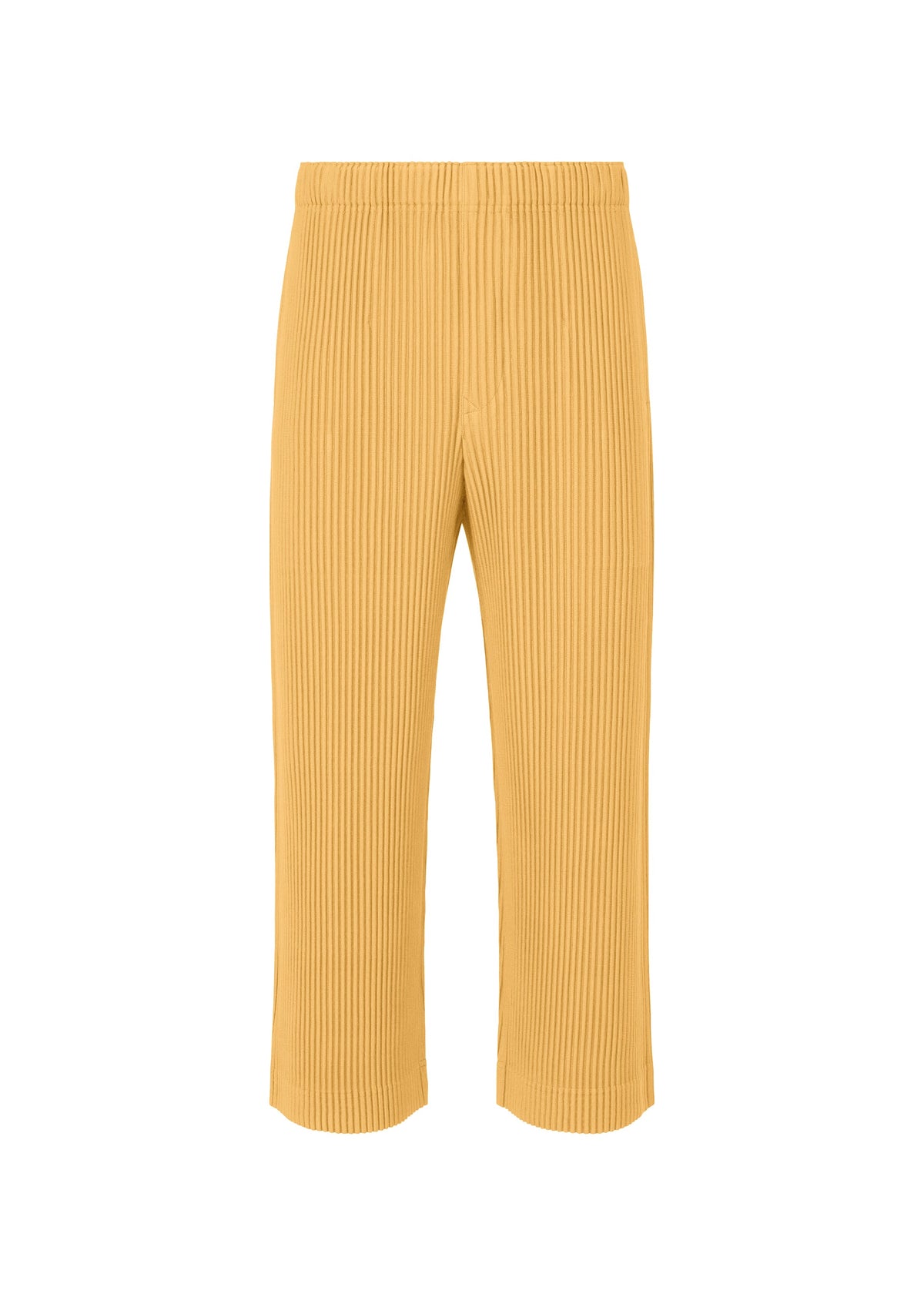 A product shot of the HOMME PLISSÉ ISSEY MIYAKE MONTHLY COLORS AUGUST trousers in dendrite beige (47).