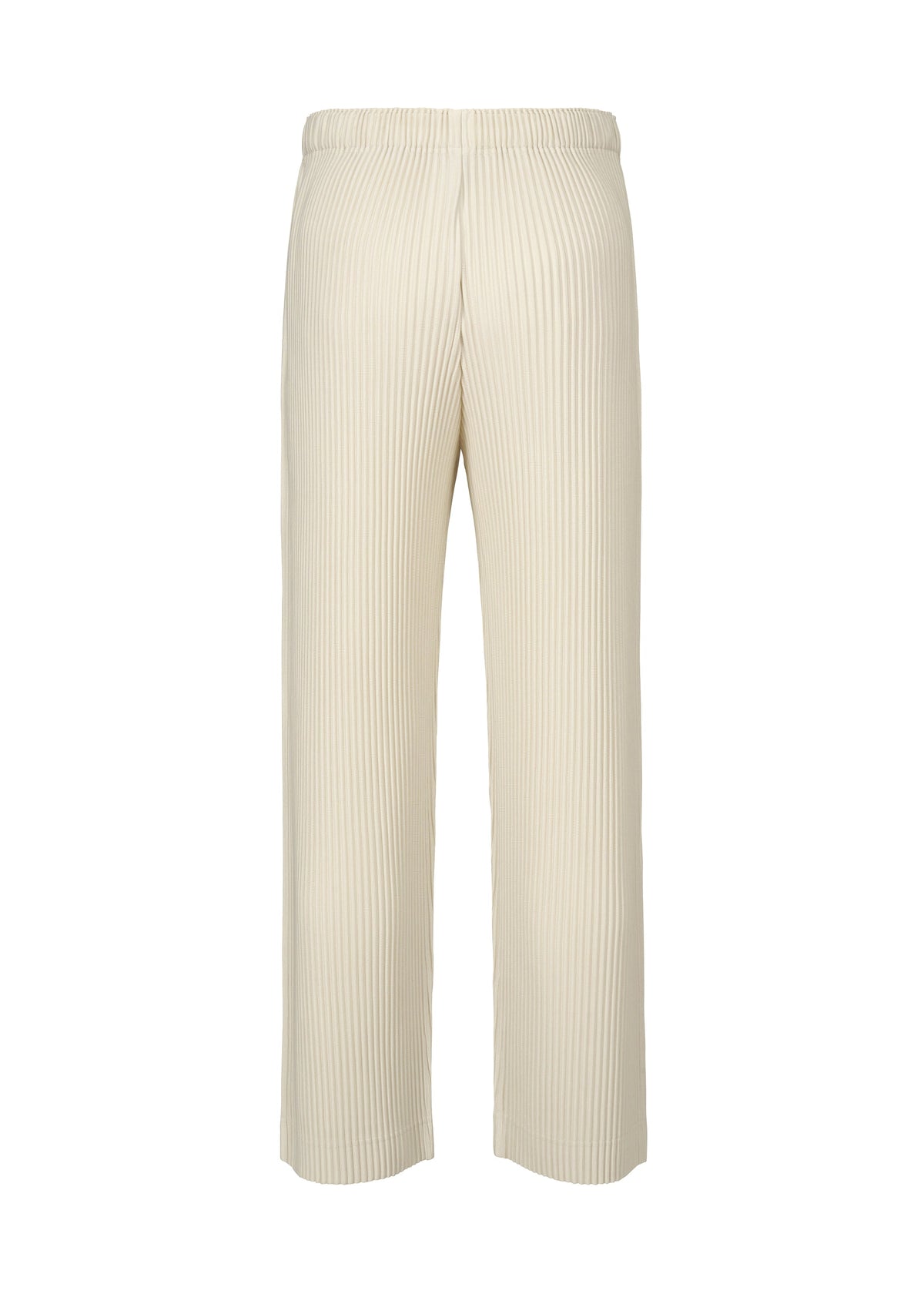 A detail shot of the Homme Plisse Issey Miyake MONTHLY COLORS : SEPTEMBER trousers.
