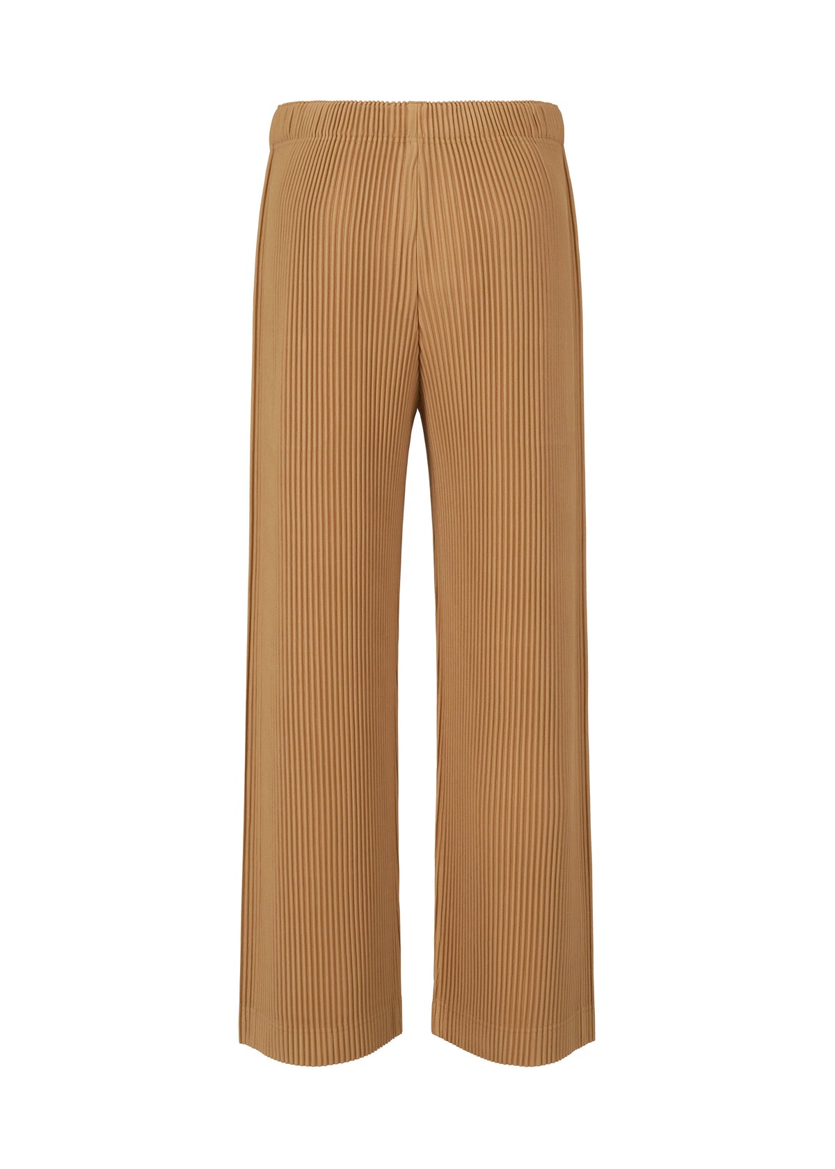 A detail shot of the Homme Plisse Issey Miyake MONTHLY COLORS : OCTOBER trousers.