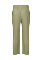 A detail shot of the Homme Plisse Issey Miyake MONTHLY COLORS : NOVEMBER trousers.