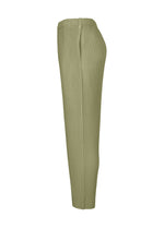 A detail shot of the Homme Plisse Issey Miyake MONTHLY COLORS : NOVEMBER trousers.