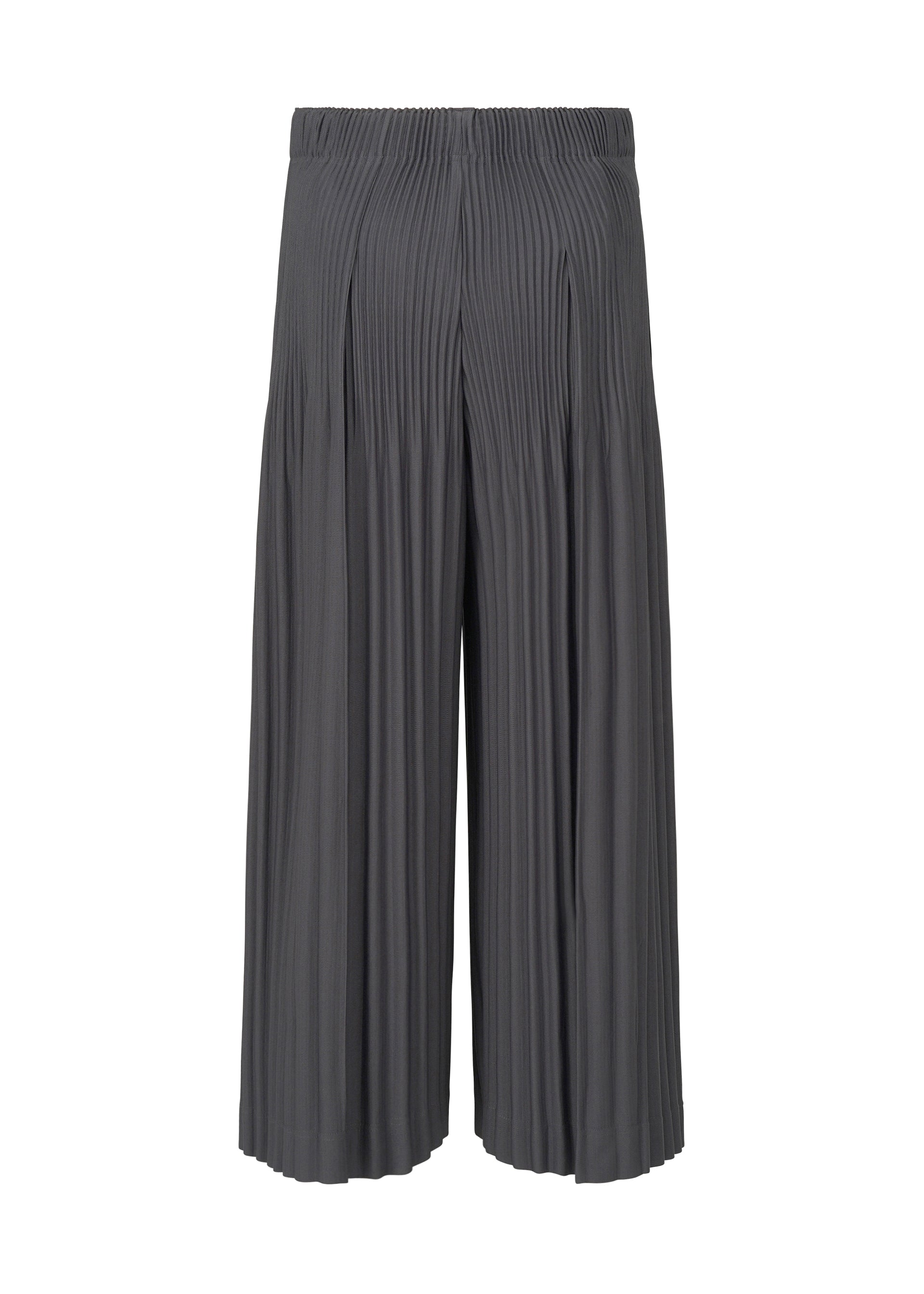 A detail shot of the Homme Plisse Issey Miyake MONTHLY COLORS : DECEMBER trousers.