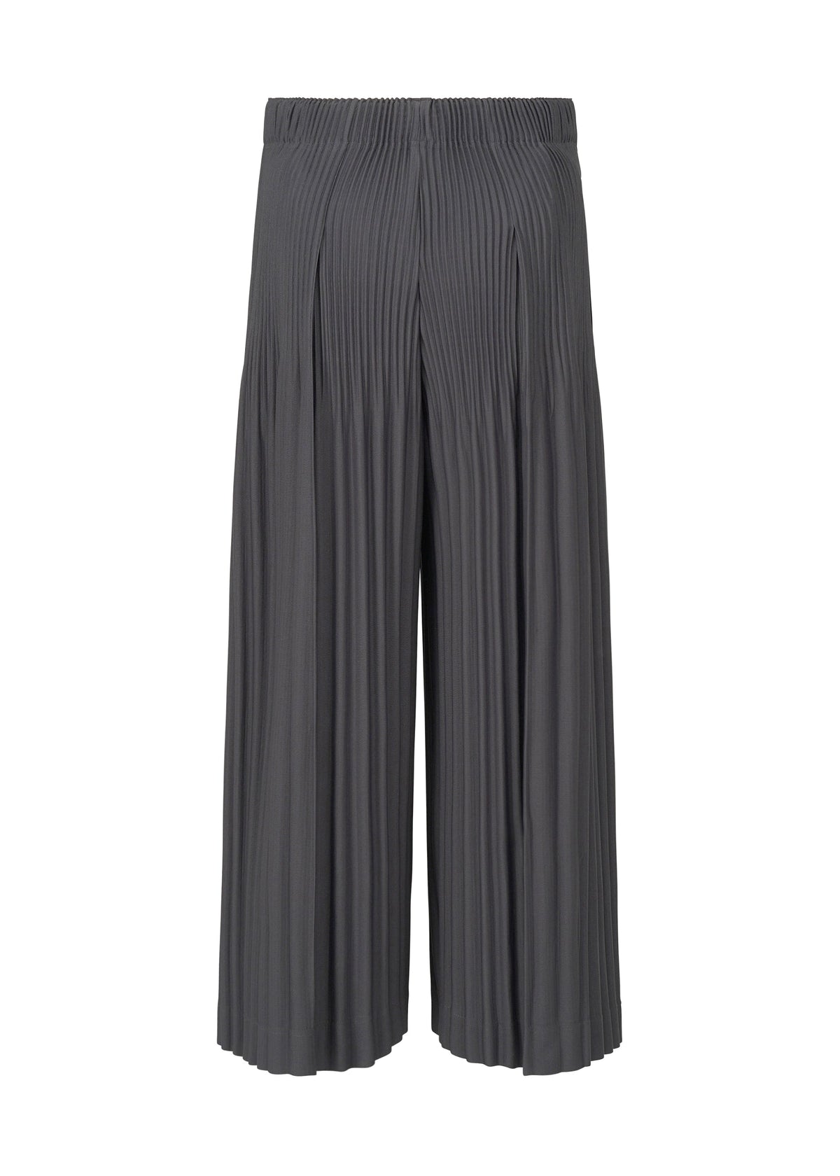 A detail shot of the Homme Plisse Issey Miyake MONTHLY COLORS : DECEMBER trousers.